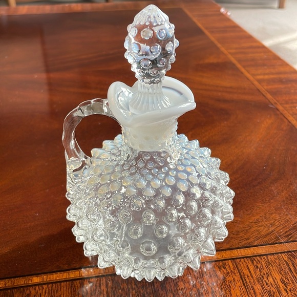 Fenton French Opalescent Hobnail Cruet - Picture 3 of 10